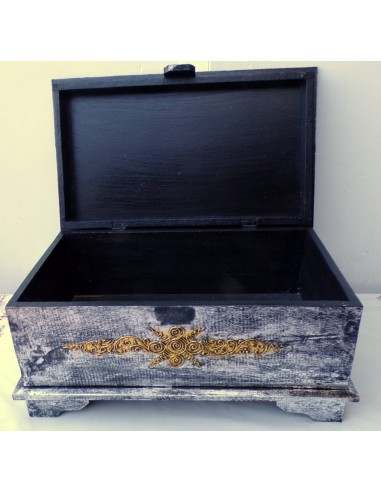 Baule in legno mdf con albero della vita...