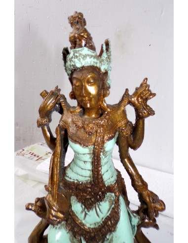 Statua di Dewi Sri in resina cm 14x11x29h...