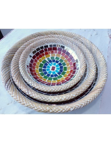 tris di svuotatasca artigianale in mosaico di...