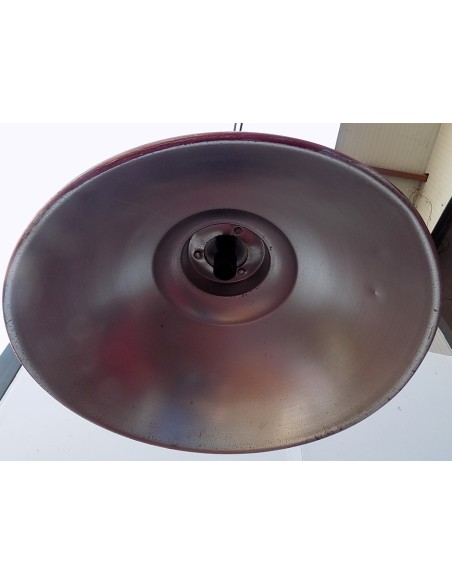 Lampadario in alluminio industrial nero 53x68 rosso nero bianco