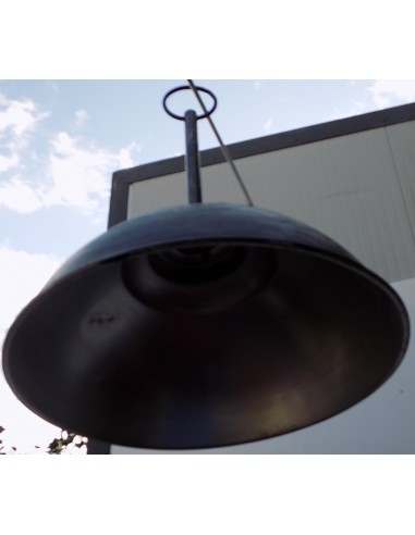 Lampadario in alluminio industrial nero 53x68...