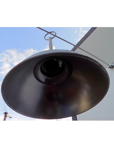 Lampadario in alluminio industrial nero 53x68...