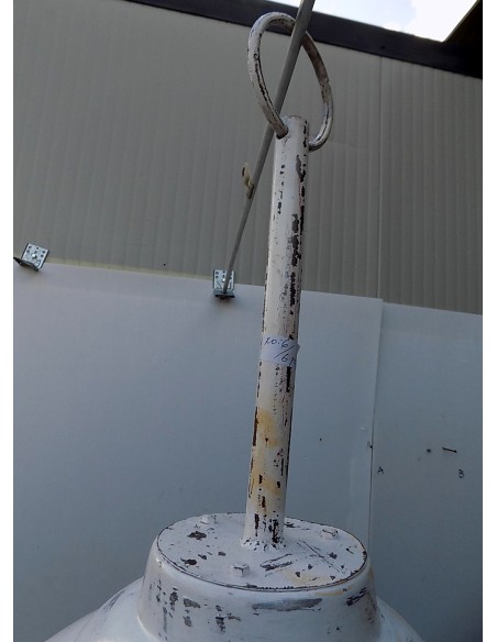 Lampadario in alluminio industrial nero 53x68 rosso nero bianco