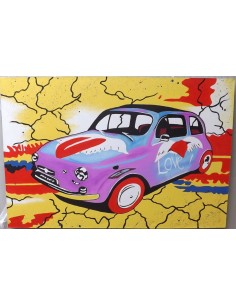 Quadro Fiat 500 pop art...