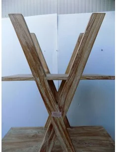 Libreria in legno Libreria in legno di teak massello ad... 2