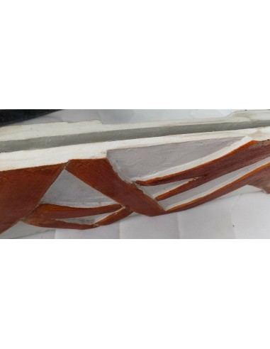 Specchio in legno intarsiato stagionato cm...