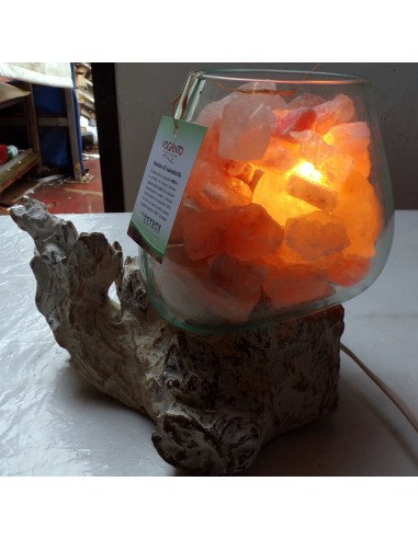 Lampada di sale irripetibile creata in vetro...