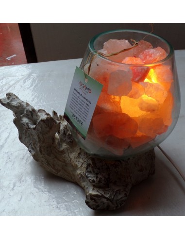 Lampada di sale irripetibile creata in vetro...