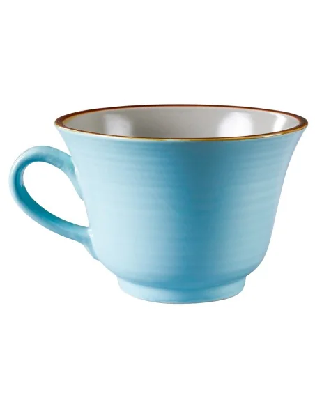 Servizio da 6 di tazze colazione o tè in Ceramica creati Mano Etnico Tazza da Tisana The tazze