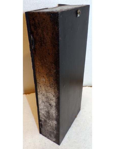 Portachiavi da muro in legno argento mdf con volto di Buddha cm 14x32x6