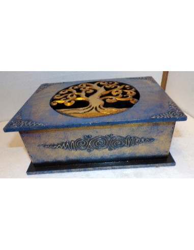 Scatola Portagioie o svuota tasche in legno mdf...