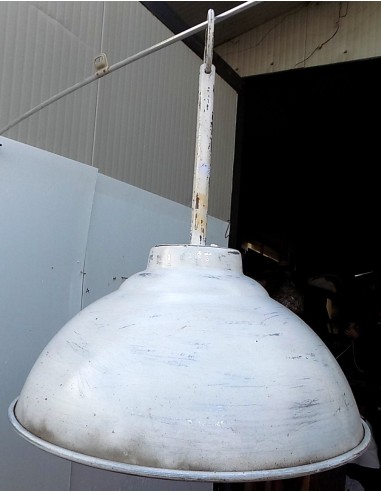 Lampadario in alluminio industrial Bianco 53x68...