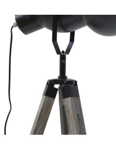 Piantana in stile industriale base legno luce in metallo... 2