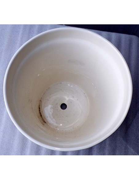 Vaso in ceramica Messicana realizzata e dipinto a mano cm 26x24 marrone