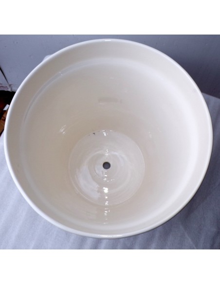 Vaso in ceramica Messicana realizzata e dipinto a mano cm 32x31 marrone