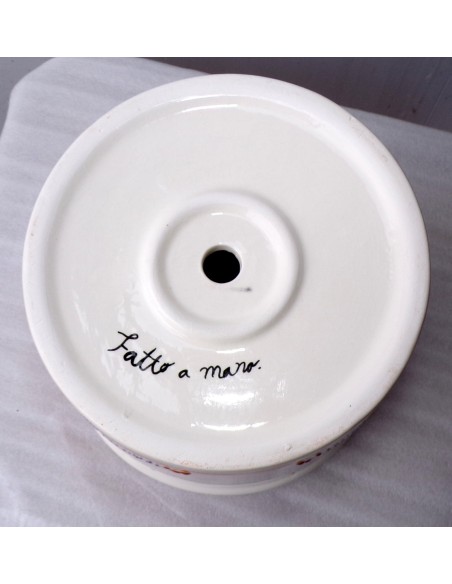 Vaso in ceramica Messicana realizzata e dipinto a mano cm 32x31 marrone