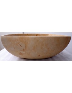 Lavandino in marmo messicano rosso beige smussato... 2