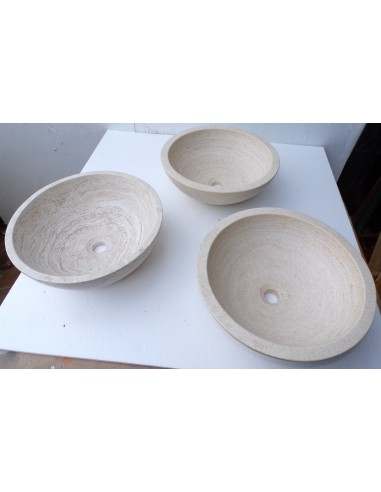 Lavandino in marmo messicano crema travertino...