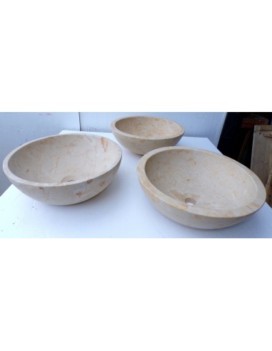 Lavandino in marmo messicano crema beige...