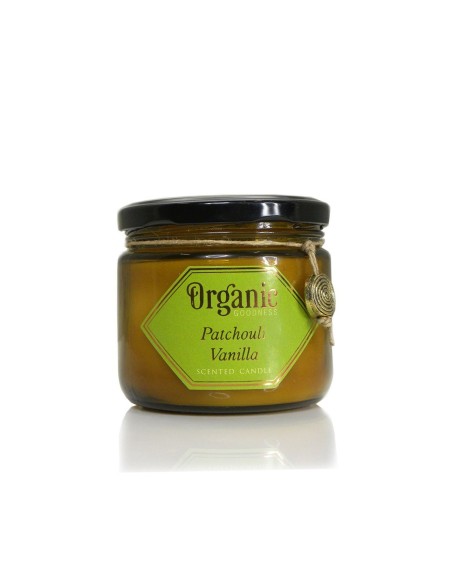 CANDELA DI SOIA ORGANIC PATCHOULI VANILLA GOODNESS 200GR IN VASETTO DI VETRO