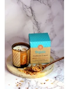 CANDELA ORGANIC Mirra IN CERA DI SOIA CON FRAMMENTI DI... 2