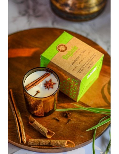 CANDELA ORGANIC LEMONGRASS IN CERA DI SOIA E...