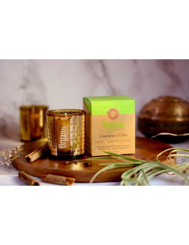 CANDELA ORGANIC LEMONGRASS IN CERA DI SOIA E...