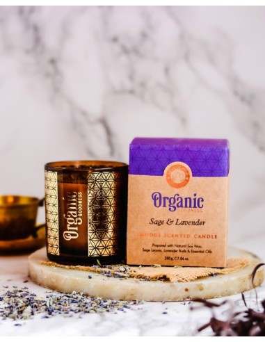 CANDELA ORGANIC LAVANDA IN CERA DI SOIA CON...
