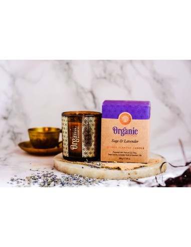 CANDELA ORGANIC LAVANDA IN CERA DI SOIA CON...
