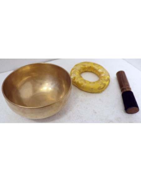 Campana Tibetana originale 100% gr 500 battuta a mano cm 13x6,5h 7 metalli yoga