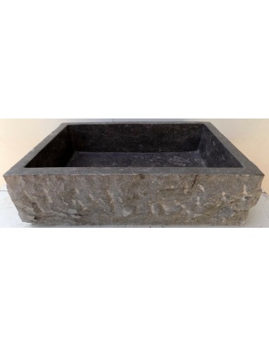 Lavandino in marmo grigio nero regolare cm...