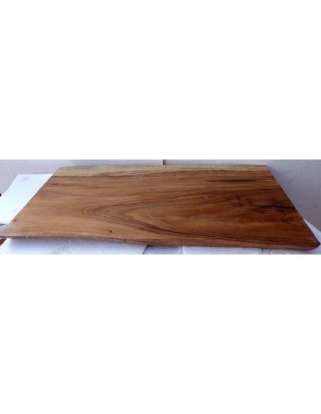 Piano in legno top massello suar o noce indiano per bagno cm 100x47x49x6h tavola D2