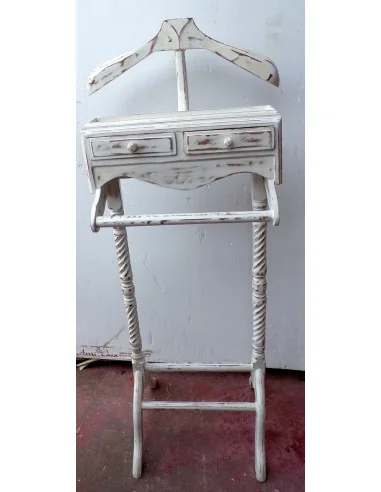 Servomuto in mogano bianco decapato appendi...