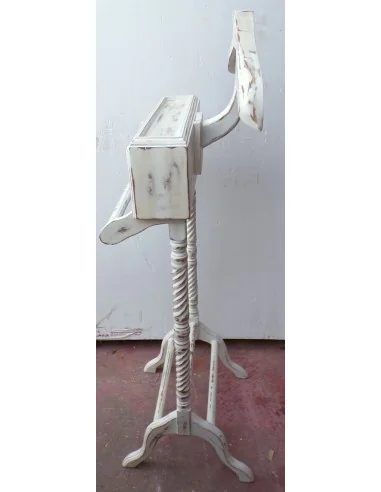 Servomuto in mogano bianco decapato appendi...