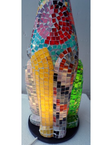 Lampada abatjour gatto cm 60 in resina e...