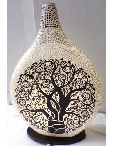 Lampada da tavolo in resina a bottiglia Albero...