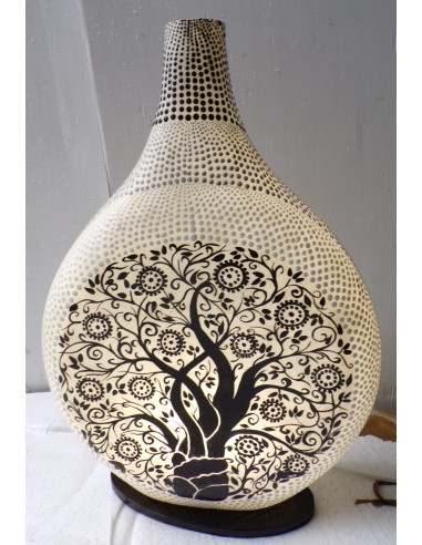 Lampada da tavolo in resina a bottiglia Albero...