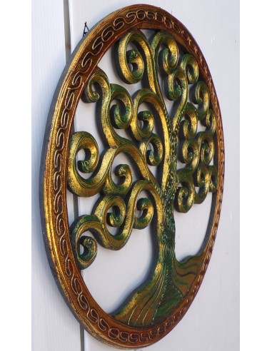 Pannello albero della vita legno mdf traforato...