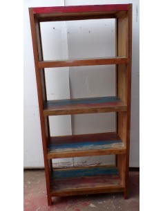 Libreria in teak legno riciclato da imbarcazioni... 2