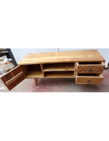 Mobile porta Tv in legno di teak color naturale...