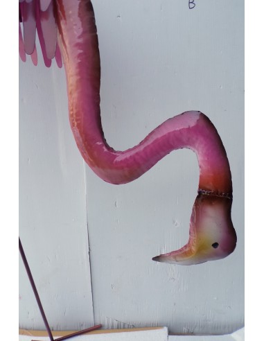 Bellissimo fenicottero rosa in metallo...