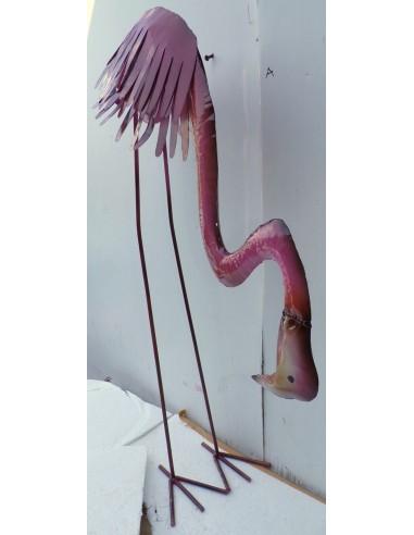 Bellissimo fenicottero rosa in metallo...