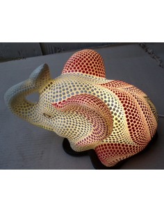 Lampada abatjour elefante cm 35 in resina dipinta rosa... 2