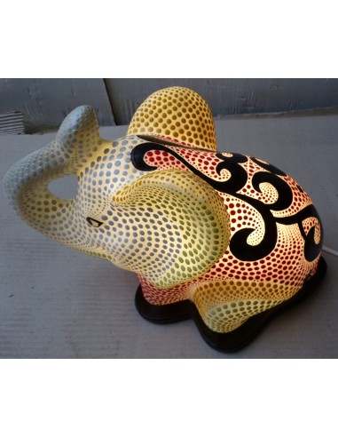 Lampada abatjour elefante cm 35 in resina...