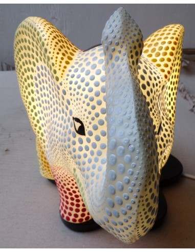 Lampada abatjour elefante cm 35 in resina...