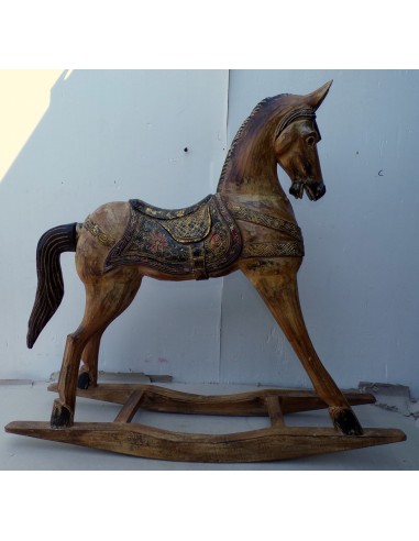 Cavallino a dondolo in legno cavallo creato...