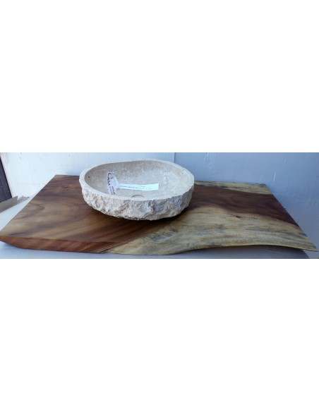 Piano in legno top massello suar o noce indiano per bagno cm 120x48/50x6h tavola D10