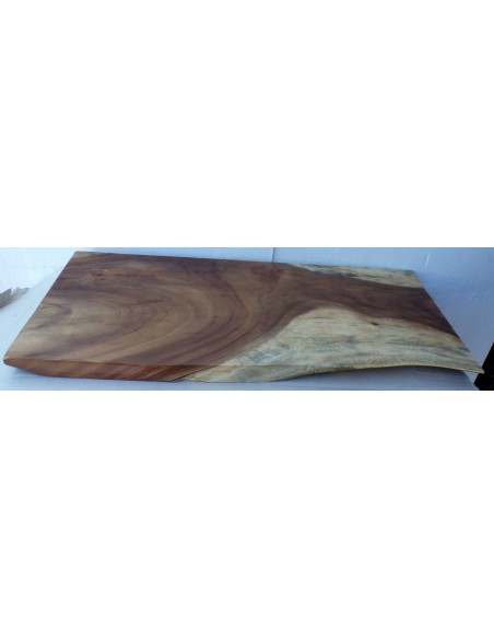 Piano in legno top massello suar o noce indiano per bagno cm 120x48/50x6h tavola D10