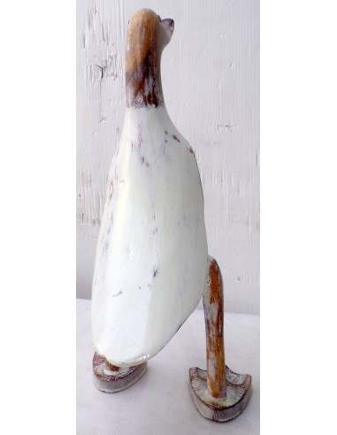 Oca papera in legno veste bianca decapata cm...