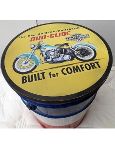 Puff in metallo industrial maggiolino 2cv vespa harley bulli 2